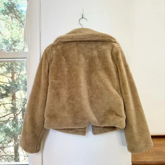Revolve More To Come Payton Faux Fur Jacket in Beige - Picture 6 of 12